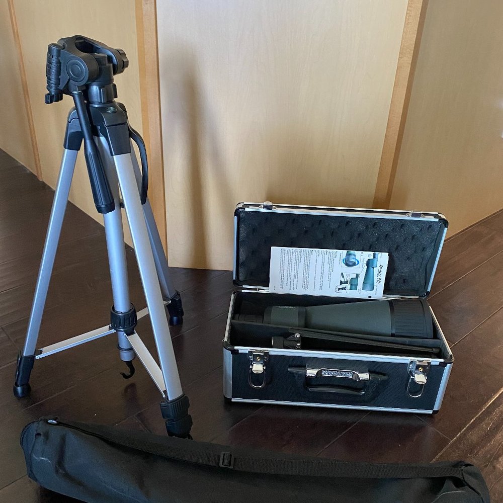 Barska Benchmark 25-125X88  spotting scope with 60 inch Tripod